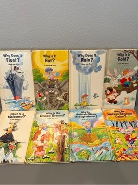 Lot Of 8 “A Just Ask” Weekly Reader Children’s Science & Nature Vintage Books